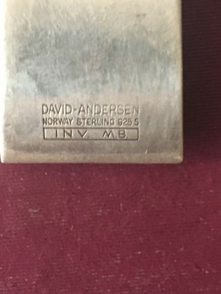 David Andersen Sterling Silver Enamel Necklace 7