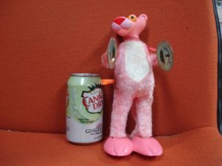 Vintage 1970’s Pink Panther Wind Up Cymbal Playing Toy Illco Geoffrey W/box Wrks