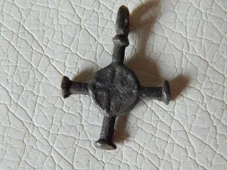 Ancient Vikings Bronze Cross Pendant.  2