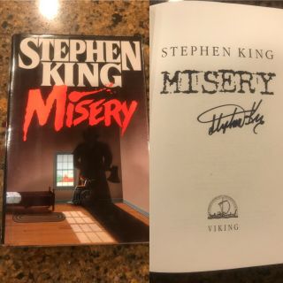 Stephen King Signed Hardcover Book Misery First Edition Rare