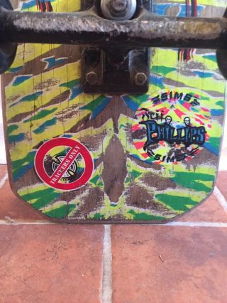 1987 SIMS JEFF PHILLIPS PRO MODEL COMPLETE SKATEBOARD TIE DYE DEMONS 4