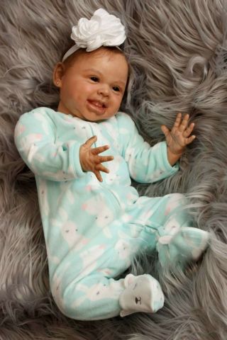 Harper Biracial Reborn Newborn baby girl by Andrea Arcello RARE LE 10