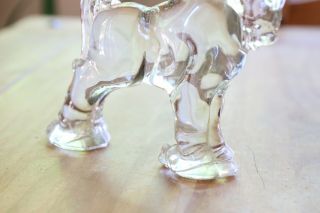 Vintage Heisey Imperial Clydesdale Horse Clear Glass 3