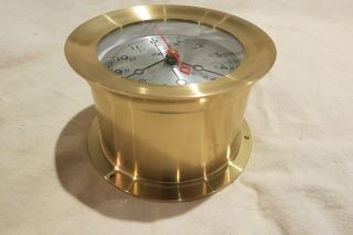 Vintage Chelsea Shipstrike Quartz Brass Ships Clock 2