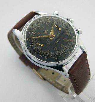 Sportex Timecraft Vintage 1950s Chronograph Landeron 48 Leonidas Swiss