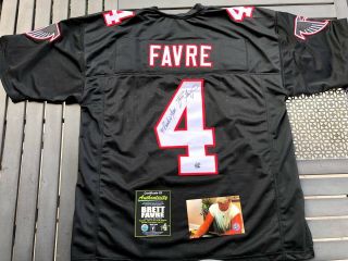 Rare Brett Favre Atlanta Falcons Signed Rookie Yr Jersey Official Favre
