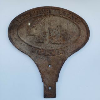 Extremely RARE Cast Iron vintage Missouri State Highway 40 Sign oval shaped 4