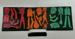 Beatles 1966 Colorforms Cartoon Kit,  Almost Complete,  Rare, 3