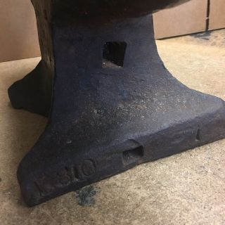 98 Anvil M&H Armitage Mouse Hole Late 19th Century Sheffield England Antique 8