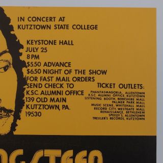 BRUCE SPRINGSTEEN Concert Poster Kutztown State College 1975 Rare Tour 4