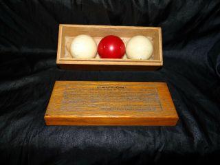 Antique Brunswick - Balke Collender Co.  Billiard & Pocket Balls