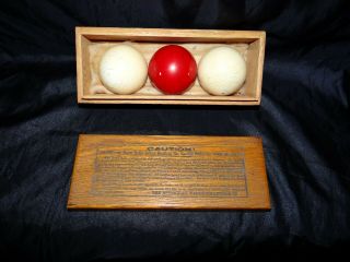 Antique BRUNSWICK - BALKE COLLENDER CO.  Billiard & Pocket Balls 2