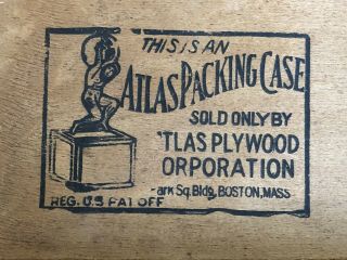 Vintage Rare 1920’s Victor Victrola Advertising Old Wooden Crate Sign 11