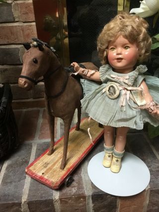 Vintage 13” All Composition Ideal Doll Shirley Temple