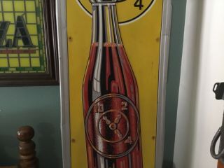 Vintage 1940’s Dr.  Pepper ALL ADVERTISING METAL SIGN 54” X 18” 9