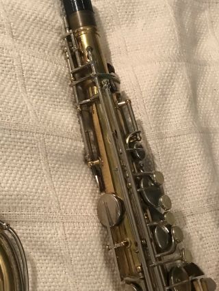 Vintage 1950’s Conn 10M Naked Lady Tenor Saxophone W/Selmer Mouthpiece & Case 12