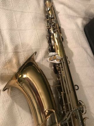 Vintage 1950’s Conn 10M Naked Lady Tenor Saxophone W/Selmer Mouthpiece & Case 5