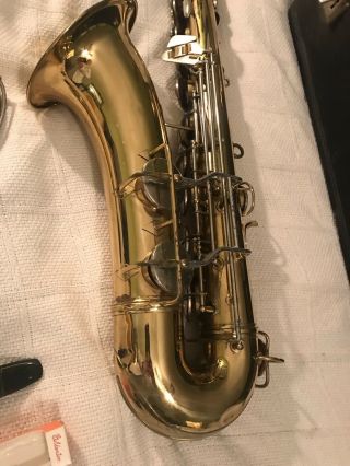 Vintage 1950’s Conn 10M Naked Lady Tenor Saxophone W/Selmer Mouthpiece & Case 7