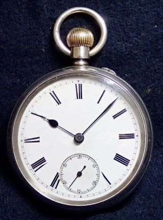 Curtis & Horspool Leicester To Prince Of Wales Solid Silver Pocket Watch