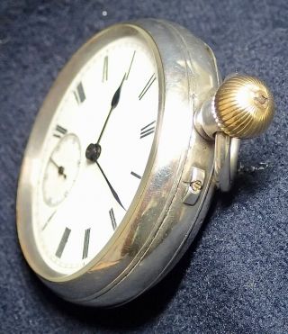 Curtis & Horspool Leicester to Prince of Wales Solid Silver Pocket Watch 4
