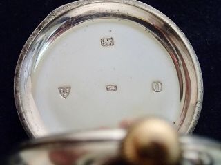 Curtis & Horspool Leicester to Prince of Wales Solid Silver Pocket Watch 5