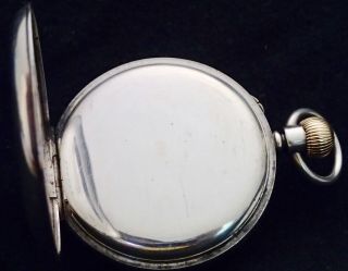 Curtis & Horspool Leicester to Prince of Wales Solid Silver Pocket Watch 7