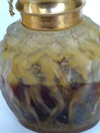 Rare Molinard Le Provencal Perfume Rene Lalique Frosted Bottle cira 1927 8