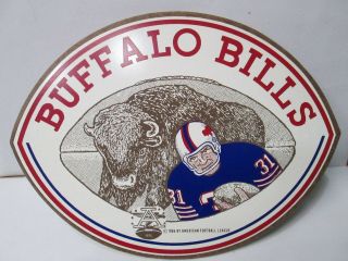1966 Buffalo Bills Afl Rare Wood Wall Plaque