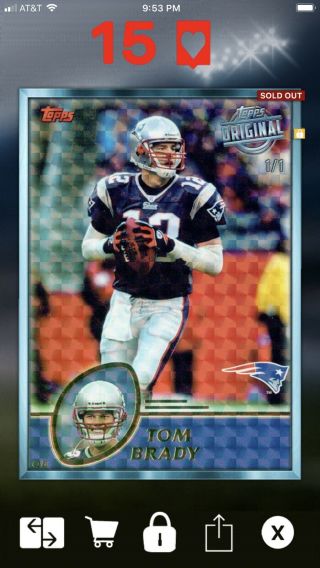 Topps Huddle Tom Brady 1/1 Superfractor Bowl 2003 Patriots Rare