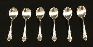 Group 6 Wallace Sir Christopher Sterling Rare Cream/bullion Spoons 5 - 1/2”