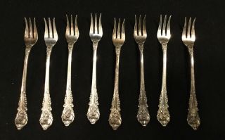 Group 8 Wallace Sir Christopher Sterling Cocktail Forks 5.  5”