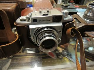 8 Vintage 35 mm cameras Kodak,  Graphic,  Exakta,  Argus,  Voigtlander,  Praktica,  Minolta 6