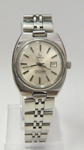 VINTAGE OMEGA SEAMASTER AUTOMATIC SILVER DIAL DATE DRESS WOMEN ' S WATCH OMEGA 684 2