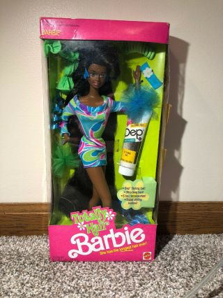Vintage 1991 Totally Hair Barbie Doll African American/black 5948 -