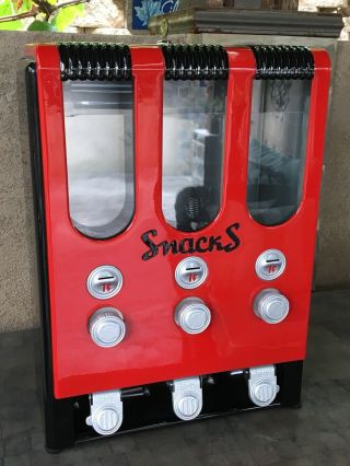 Vintage 1936 Trimount 1 Cent Candy Snack Vending Machine Completely Restored
