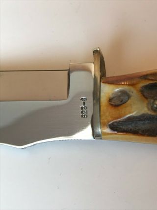 Vintage CASE XX USA,  1965 - 69,  523 - 6,  Fixed Blade Hunting Knife,  w/sheath NOS 4