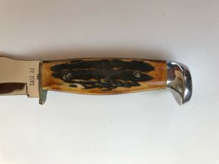 Vintage CASE XX USA,  1965 - 69,  523 - 6,  Fixed Blade Hunting Knife,  w/sheath NOS 6