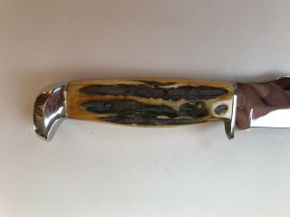 Vintage CASE XX USA,  1965 - 69,  523 - 6,  Fixed Blade Hunting Knife,  w/sheath NOS 7