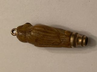 VERY RARE 1885 CELLULOID FIGURAL OWL MAGIC Mechanical PENCIL ANTIQUE VICTORIAN 6