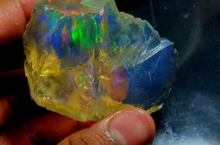 Ethiopian Opal Jumbo Rare Fire 424 Crt 100 Natural Rough In Loose Gemstone L5 (2