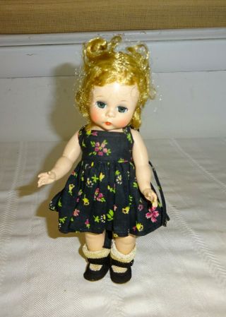 Vintage 1950 - 60s Madame Alexander Doll 8 " Tall With Clothing