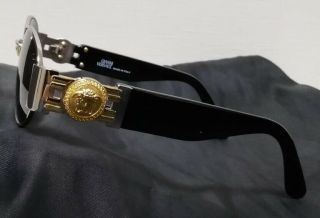 MOD S71 COL 15L GIANNI VERSACE Vintage Medusa Sunglasses Black Gold Color 2