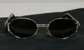 MOD S71 COL 15L GIANNI VERSACE Vintage Medusa Sunglasses Black Gold Color 3
