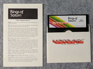 Rings of Saturn Apple II Level - 10 Dakin5 rare vintage computer game 1981 5