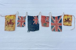 Ww2 United Kingdom Canada Patriotic Flag Bunting 82” Union Jack Scots