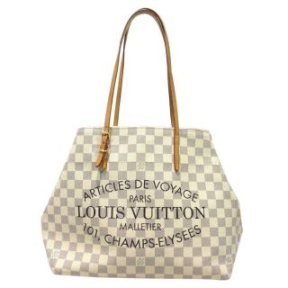 Louis Vuitton Cabas Pm Tote Bag N41376 Damier Azur Canvas White Vintage