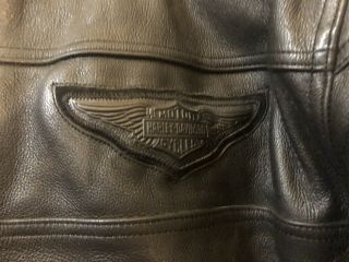 HARLEY DAVIDSON Leather Riding Jacket VENTED REMOVABLE LINER XL Competition II 3