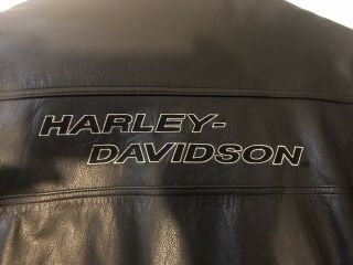 HARLEY DAVIDSON Leather Riding Jacket VENTED REMOVABLE LINER XL Competition II 4
