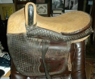 Antique Victorian Horse Riding Side Saddle,  16 " Seat,  Could Be Restored?