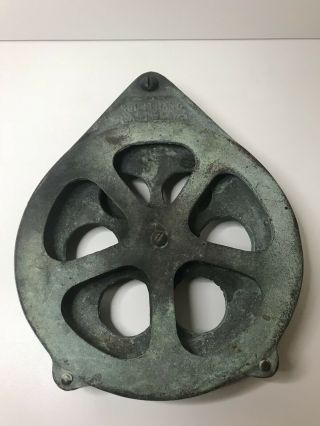 Kolstrand,  Seattle Wash,  6 " Bronze Pulley Block For Fishing Tackle